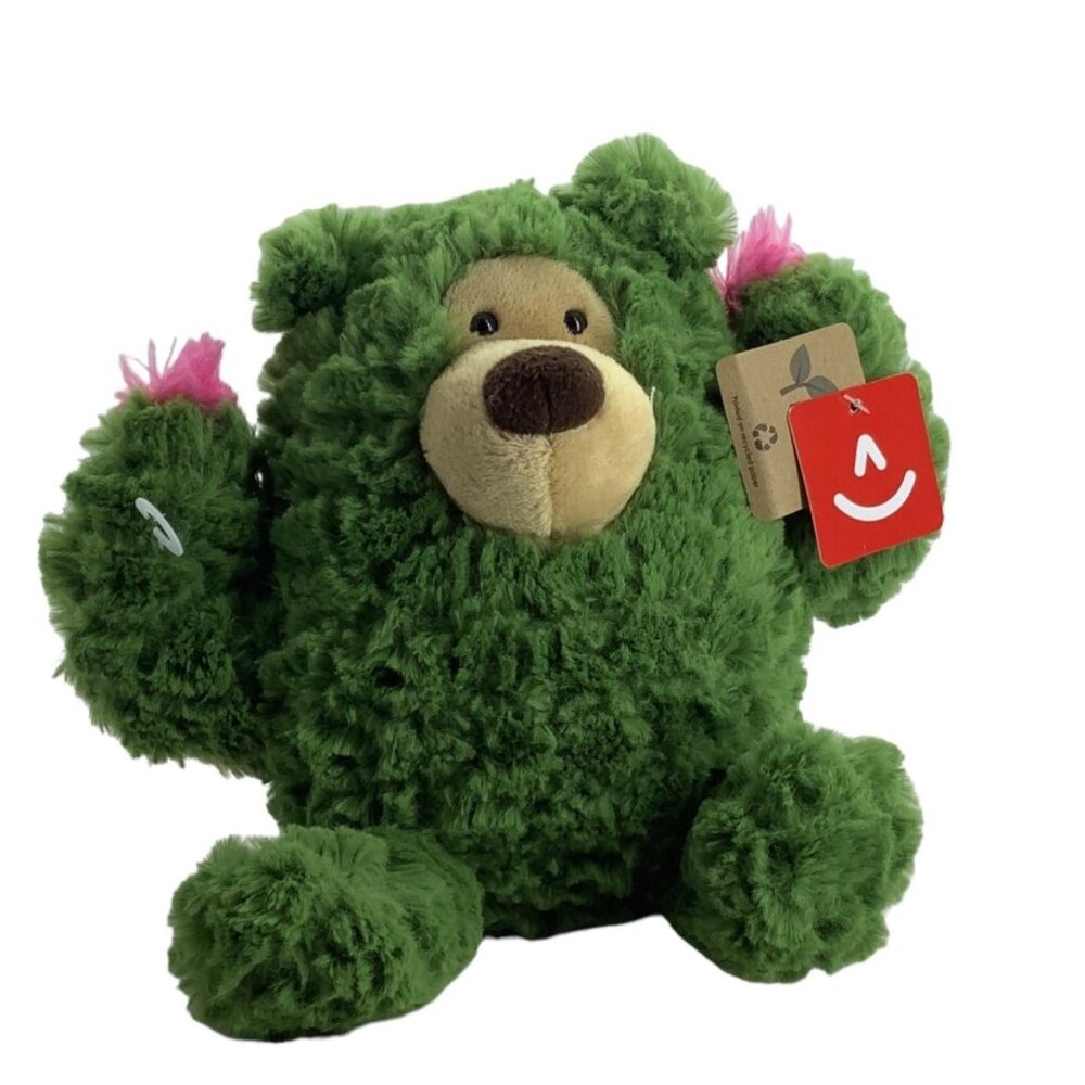 Aurora‎ World Cactus Bear Plush Stuffed Animal Kawaii Cartoon Eco Friendly 6.5"
